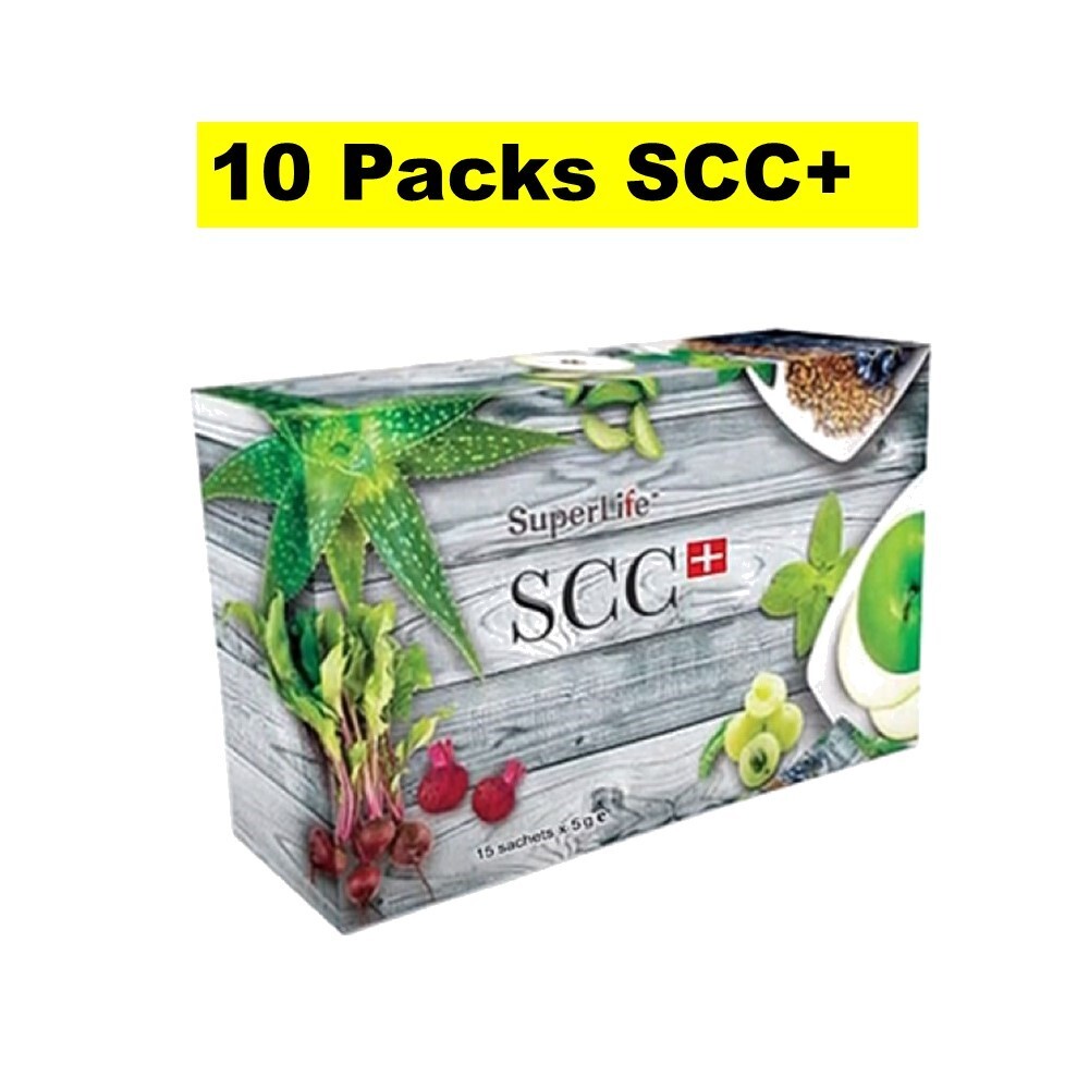10 Box SuperLife SCC+ Colon Cleanser Plus Aid Weight Loss Colon