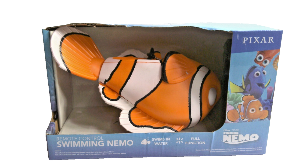 Pixar Finding Nemo Remote Control Swimming Nemo--Brand New G10