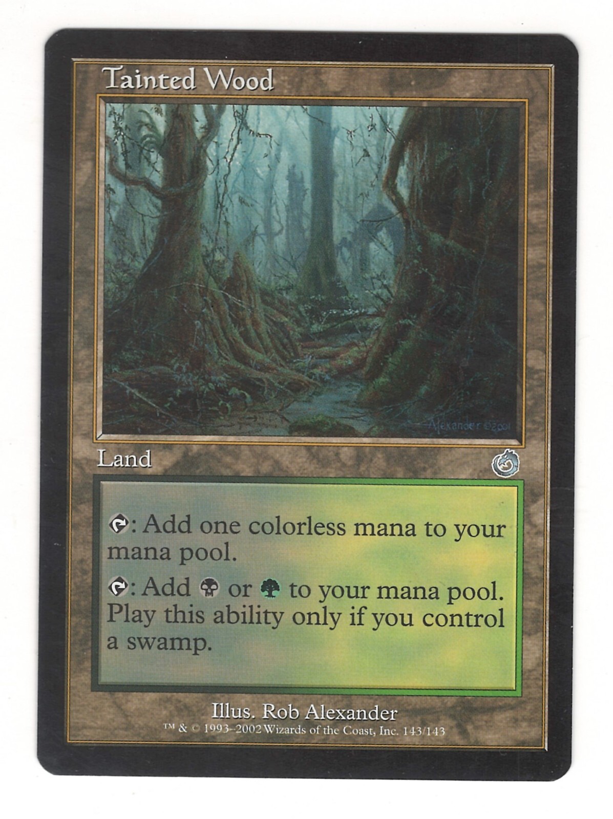 MtG - Tainted Wood - Torment - x1 card - Near Mint