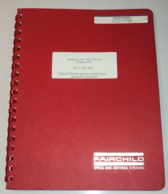 SOLID STATE MULTI-SPECTRAL IMAGING SYSTEM 1970 Fairfield Space & Defense Systems