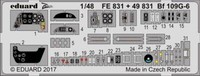 Eduard Messerschmitt Me Bf-109G-6 Interior Zvezda 1:48 Bausatz ÄTzteile ÄTzsatz