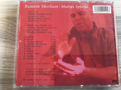 RAMESH SHOTHAM - Madras Special , CD , Indian Classical , Folk ,World - Foto 2 di 3