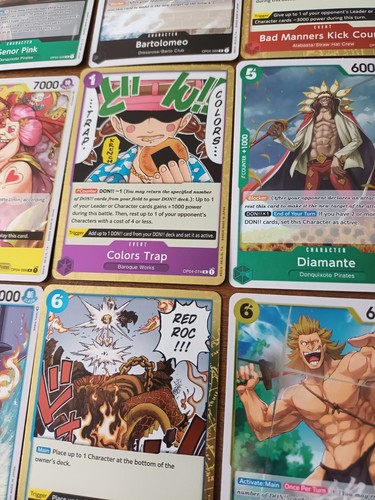 One Piece Card Game Lot of 9 Holos English OP04 NM #045 - Picture 2 of 3