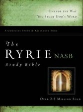 The NAS Ryrie Study Bible Hardback Red Letter by Charles C. Ryrie: Used
