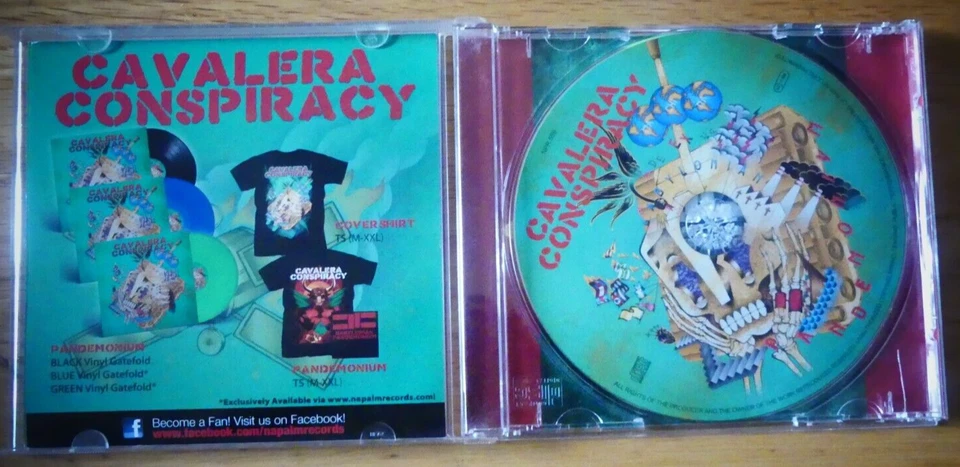 Cavalera Conspiracy : Pandemonium CD Picture Album 10Titres -2014 Napalm Records - Photo 2/4