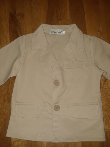 Boys Samgami Baby Khaki Tan Sports Jacket Blazer Size 3 - Picture 2 of 5