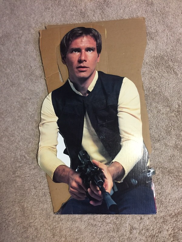 Han Solo STAR WARS life size cardboard cutout standup 72"