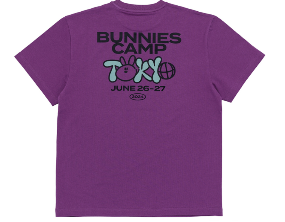 NEWJEANS T-SHIRT BUNNIES CAMP TOKYO DOME 2024 MERCH RARE NEWJEANS T-SHIRT BUNNIES CAMP TOKYO DOME 2024 MERCH RARE