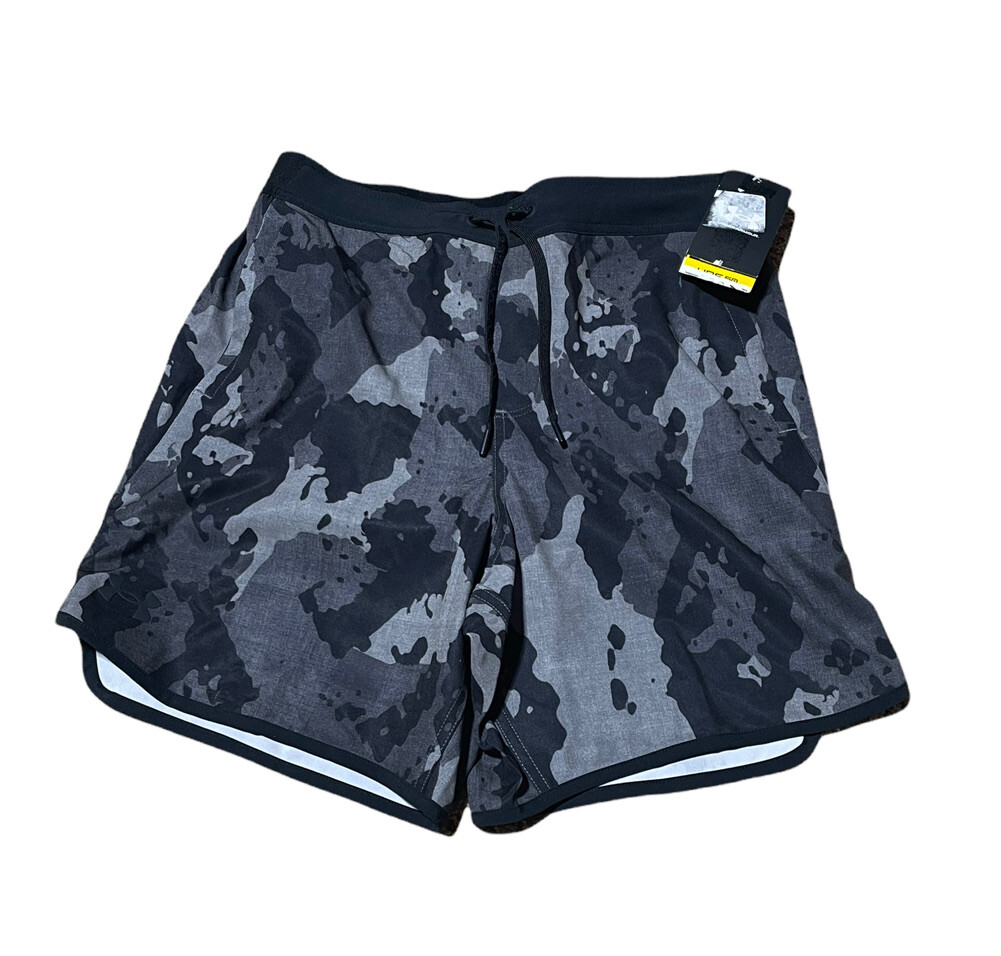 Under Armour Серо - черный камуфляжный купальник с коротким рукавом маленького размера новый 4690₽