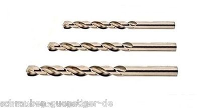 Kobaltbohrer -  HSSE - Co5 DIN 338 - Metallbohrer - Edelstahlbohrer 1 - 13 mm