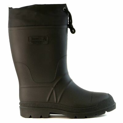 Men's Size 8 KAMIK Insulated Liner Hunter Boot Rubber Waterproof Rain Snow Black | eBay