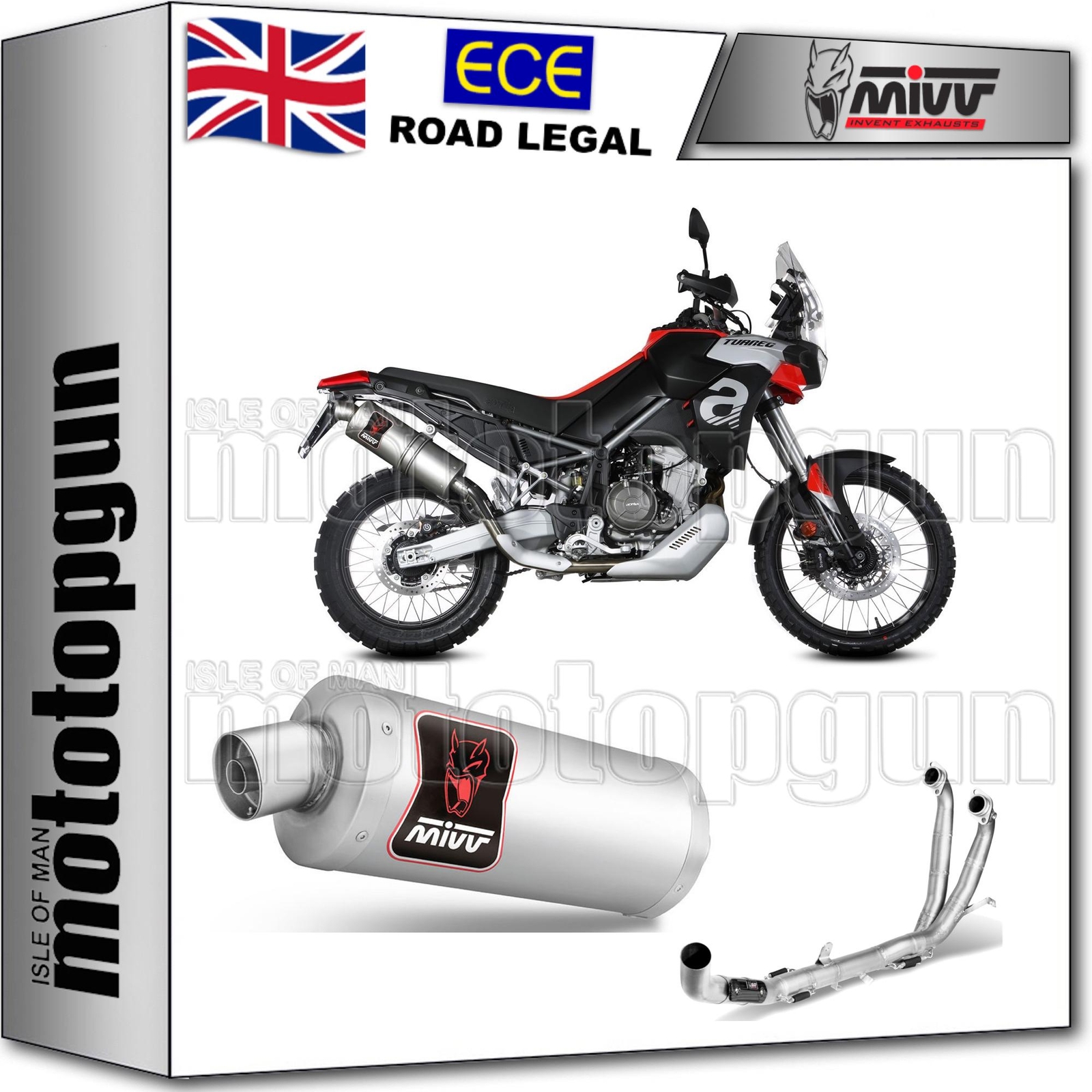 MIVV FULL SYSTEM EXHAUST HOMOLOGATED RACE DAKAR APRILIA TUAREG 660 2023 23