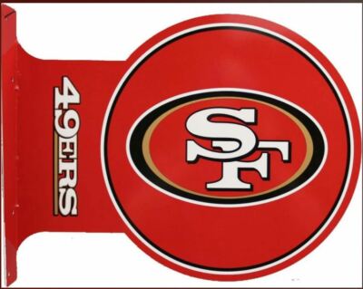 San Francisco 49-er s Reklameschild beidseitig bedruckt  Größe ca. 45 x 35 cm