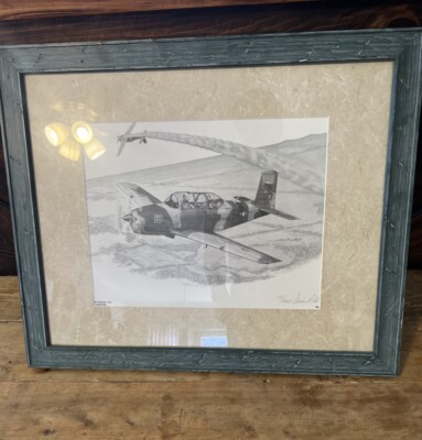 Lynn P McMullen Signed Limited Print 116/2000 Aviation Art Framed 1993