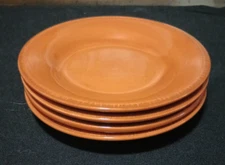Tag,  Stoneware,  Lunch/Tapas  Plates, Burnt Orange  Set of 4 6.5 in. Diameter