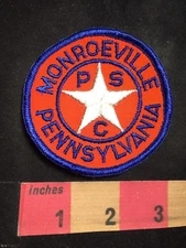 Vtg MONROEVILLE PSC Pennsylvania Patch 87NM