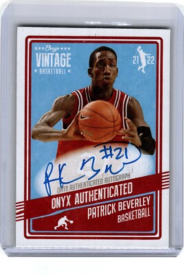 2022 Onyx BKB Blue Ink AUTO /50 PATRICK BEVERLEY 76ers ARKANSAS Razorbacks NM+
