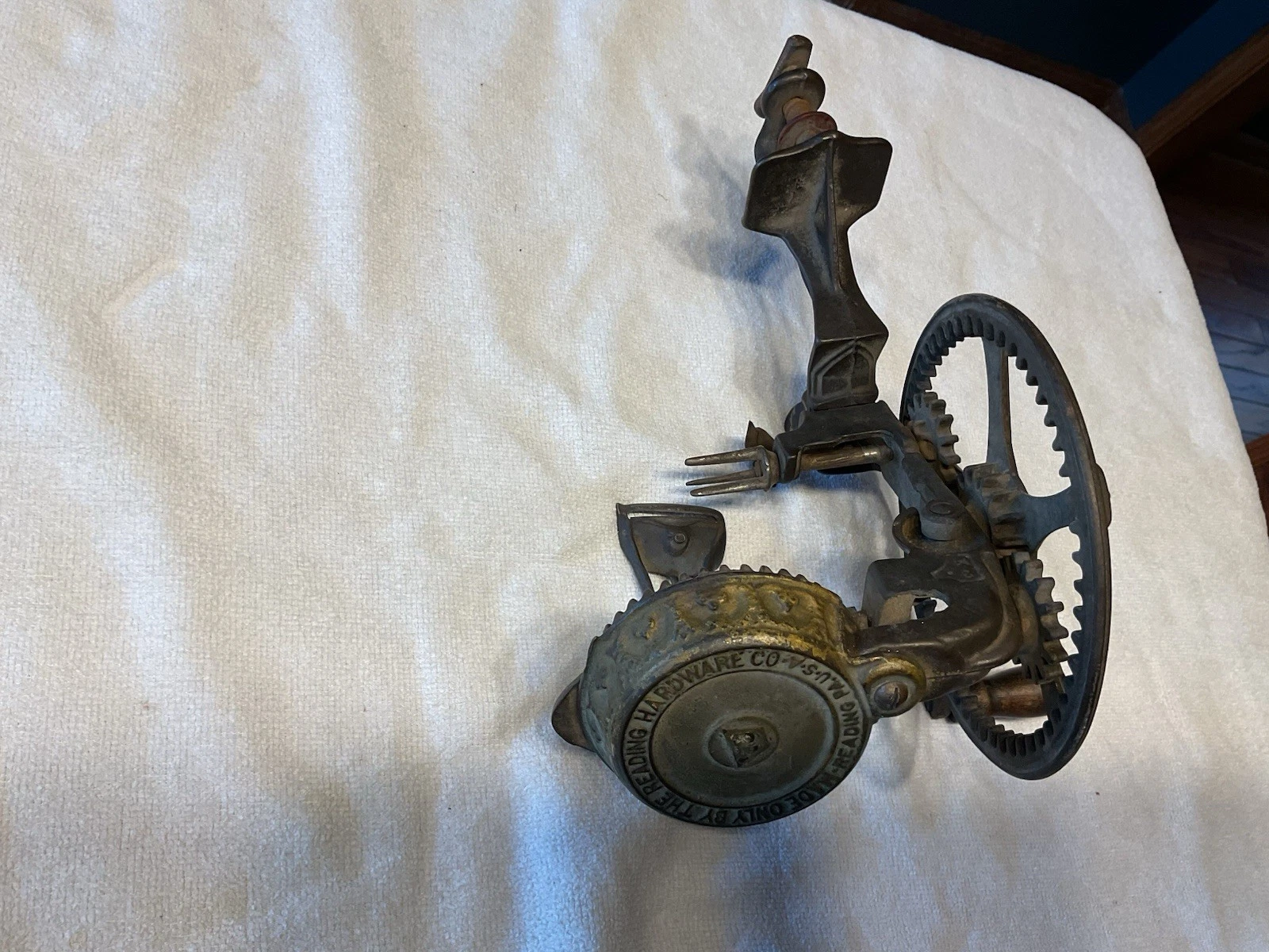 Antique Reading Hardware Co. Apple Peeler 1870s Cast Iron #78 USA, Exc. Cond.
