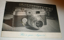 Vintage Argus C4 35mm Rangefinder Camera Instruction Manual Guide Booklet