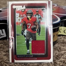 Bucky Irving 2025 Panini Donruss - Threads Patch (MEM) Tampa Bay Buccaneers