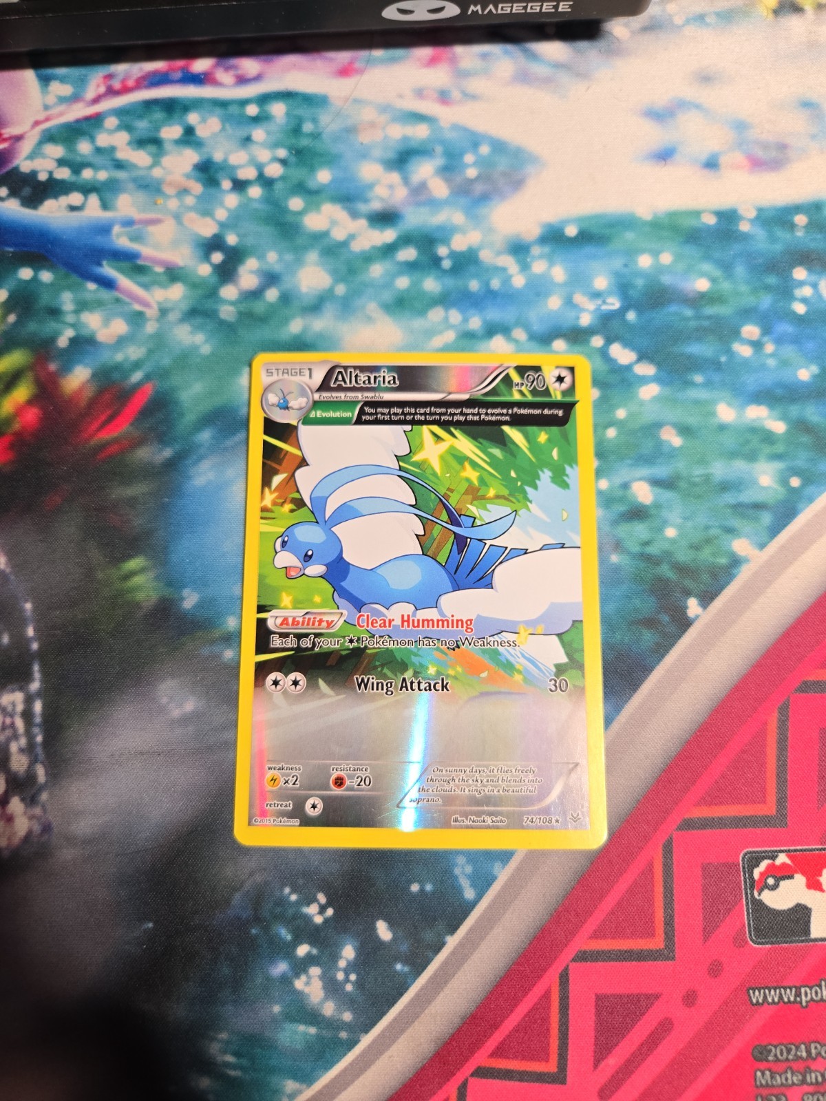 Altaria (Reverse Holo) 74/108 Roaring Skies (LP-) Pokemon TCG