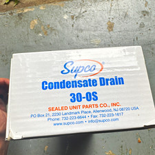 Supco 30-OS Heated Condensate Evaporator Drain Pan 38 oz 120V 160W Cast Alum NOS