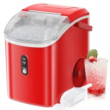 Antarctic Star Countertop Ice Maker,26lbs/24Hrs,9 Bullet Ice Cubes Every 6 Minut