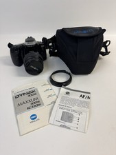 MINOLTA Dynax SLR Black Film Camera 300si w/ Zoom xi AF 28-105 Lens, Case, Batt