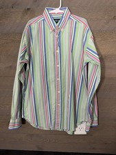 Polo Ralph Lauren Boys Youth Long Sleeve Striped Button Down Medium 12/14
