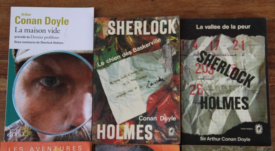 SIR ARTHUR CONAN DOYLE - LOT DE 6 LIVRES - SHERLOCK HOLMES - POCHE - 1965-2016 - Photo 3/4
