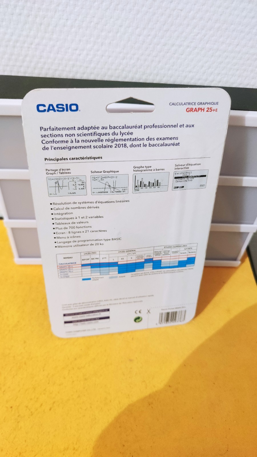 Casio GRAPH 25+E calculette pour éviter le stress du mode examen au lycée - 2