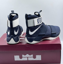 Size 10 - Nike LeBron Zoom Soldier 8 Premium White for sale  display picture 3