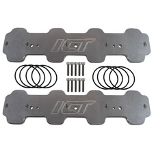 ICT Billet 551381; LS Intake Manifold Port Block Off Plate for Chevy LS