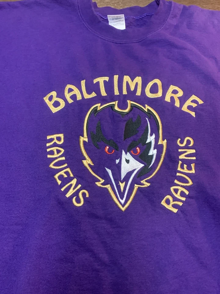 Team Baltimore Ravens Sweater Women’s XL Large Embroidered NFL Football Purple - Image 4 of 4