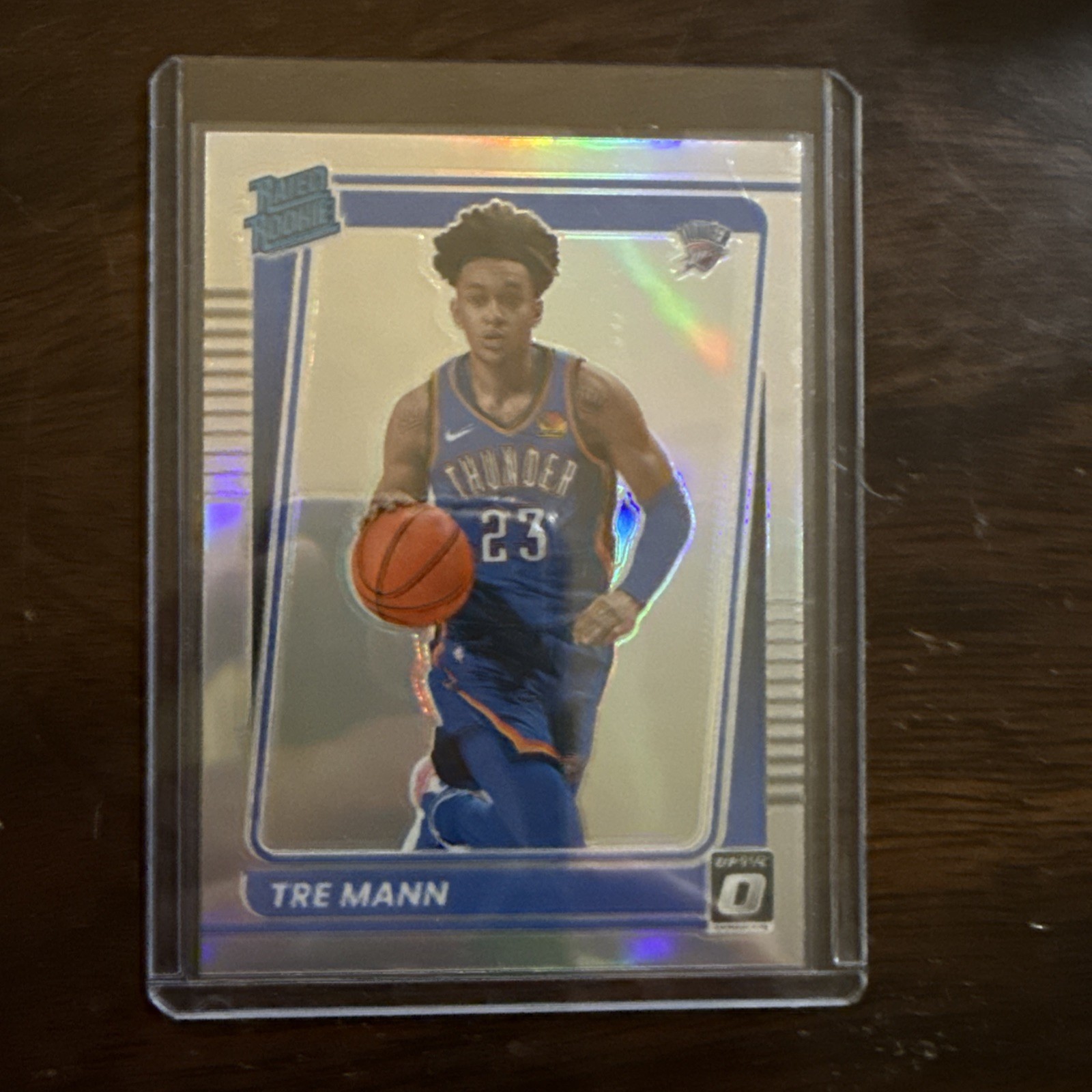 2021-22 Panini Donruss Optic - Rated Rookie Tre Mann #168 Holo Prizm (RC)