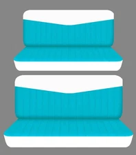 Fits 1952 to 1956 Ford Customline 4 door Front and Rear bench seat covers