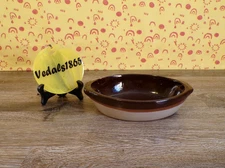 Vintage Individual Oval Three-Tone Baking Au Gratin Casserole Dish w/Handles 7x5