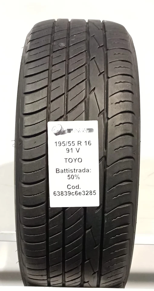 PNEUS USAGÉS PIÈCES 4 TOYO TRANPATH MP4 195/55 R16 91V ESTIVE - Photo 2/4