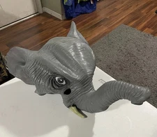 Elephant Mask Gray Costume Republican Theatre Cosplay Adult Halloween Latex