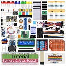 Ultimate Raspberry Pi Starter Kit - 223 Items, 128 Projects, 962-Page Guide, Pyt