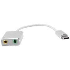 Male Type C Cable Sound Card Splitter External Adapter Headphone USB SOU1994