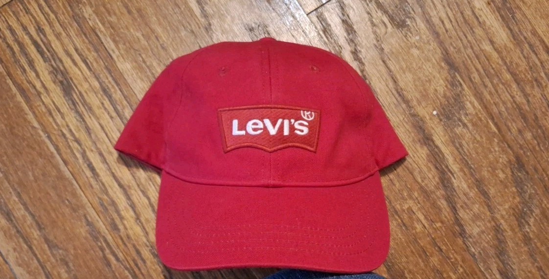 Unique Levi's Red Hat With Back Adjustable Strap - image 1
