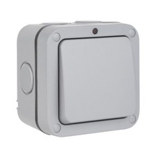 IP66 Outdoor  1 Gang Single Weatherproof Switch with Neon - WP12