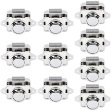 10 PCS Push Button Latch Cabinet Door Catch Keyless for RV Motorhome