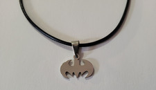 Fashion Unisex Bat/ Batman Silver Stainless Steel Pendant Necklace USA Seller 