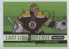 2018 Upper Deck Synergy Last Line of Defense Green /199 Tuukka Rask #LD-13 0pm7