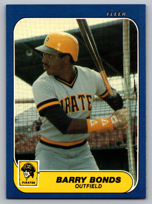1986 FLEER UPDATE #U-14 BARRY BONDS PITTSBURGH PIRATES XRC