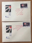 2 Space stamp USSR 5 years First Sputnik FDC Moskau 4 10 1962 N219