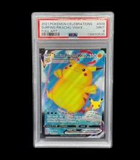 Surfing Pikachu VMAX 009/025 Celebrations Full Art Holo PSA 9 on eBay