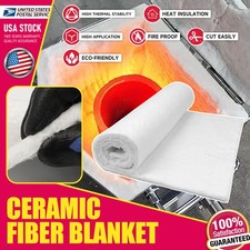 New White 2500 F Insulation Mat Ceramic Fiber 10mm Thick Lightweight Flexible